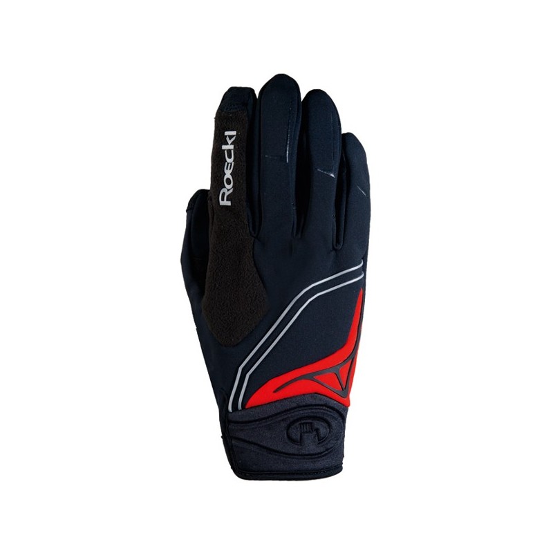 Renn-Handschuhe Roeckl LL Lent schwarz-rot Renn-Handschuhe Roeckl LL Lent schwarz-rot